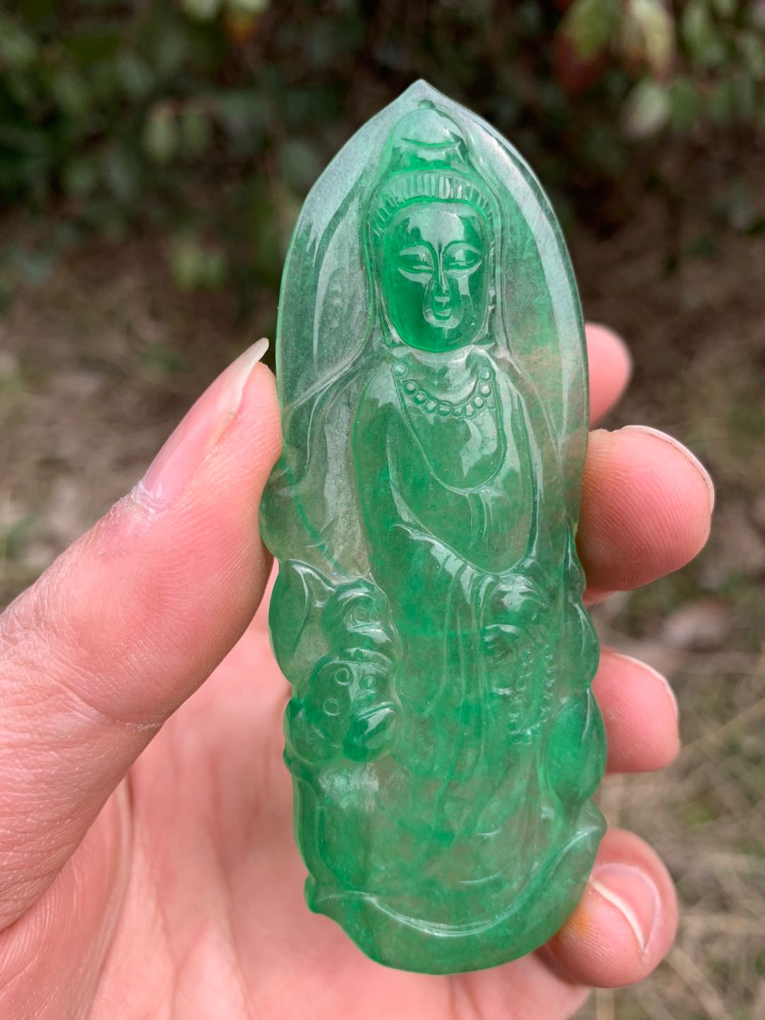 清代翡翠觀音